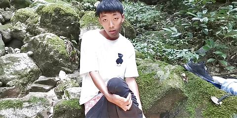 Asian boys Amateur twink boy Mastubating china boy cum cute teen